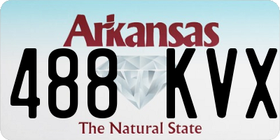 AR license plate 488KVX