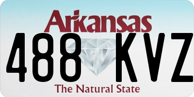 AR license plate 488KVZ