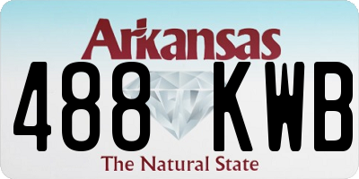 AR license plate 488KWB