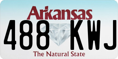 AR license plate 488KWJ