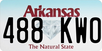 AR license plate 488KWO