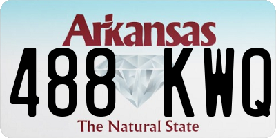 AR license plate 488KWQ