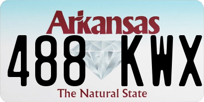 AR license plate 488KWX