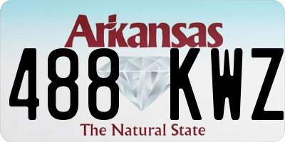 AR license plate 488KWZ