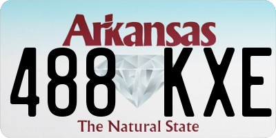 AR license plate 488KXE