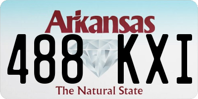 AR license plate 488KXI