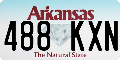 AR license plate 488KXN