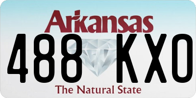 AR license plate 488KXO