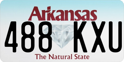 AR license plate 488KXU
