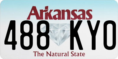 AR license plate 488KYO