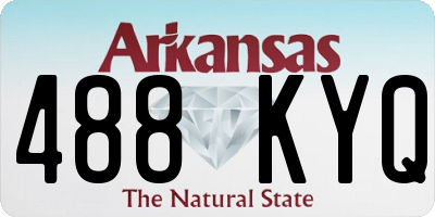 AR license plate 488KYQ