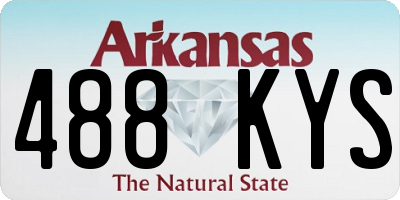 AR license plate 488KYS