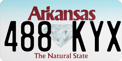 AR license plate 488KYX