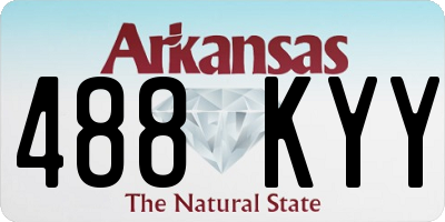 AR license plate 488KYY