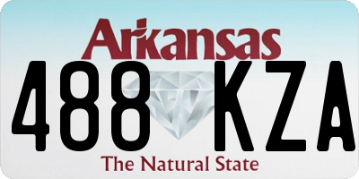 AR license plate 488KZA