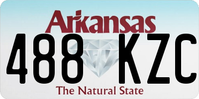 AR license plate 488KZC