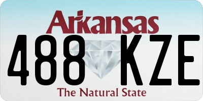 AR license plate 488KZE
