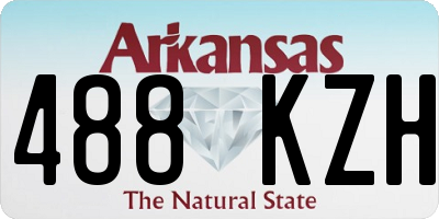 AR license plate 488KZH