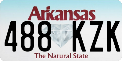 AR license plate 488KZK