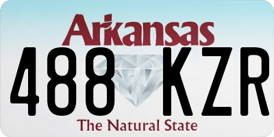 AR license plate 488KZR