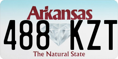 AR license plate 488KZT
