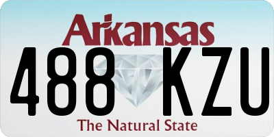 AR license plate 488KZU