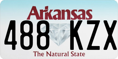 AR license plate 488KZX
