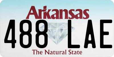 AR license plate 488LAE