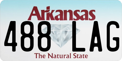 AR license plate 488LAG