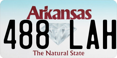 AR license plate 488LAH