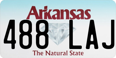 AR license plate 488LAJ