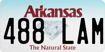 AR license plate 488LAM