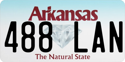 AR license plate 488LAN