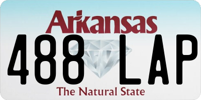 AR license plate 488LAP