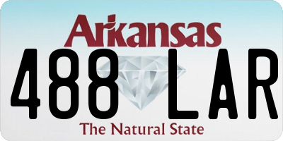 AR license plate 488LAR