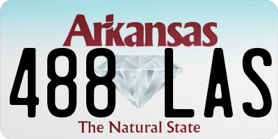 AR license plate 488LAS