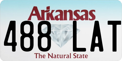 AR license plate 488LAT