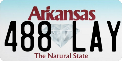 AR license plate 488LAY