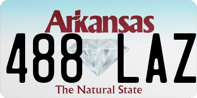 AR license plate 488LAZ