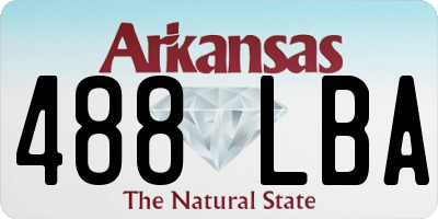 AR license plate 488LBA