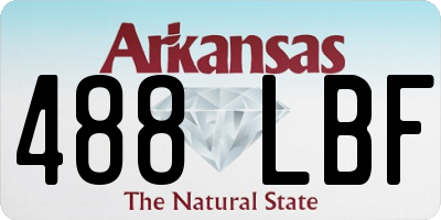 AR license plate 488LBF