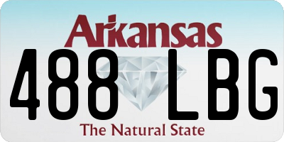 AR license plate 488LBG