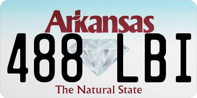 AR license plate 488LBI