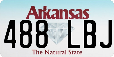 AR license plate 488LBJ