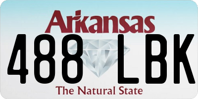 AR license plate 488LBK