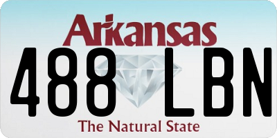 AR license plate 488LBN