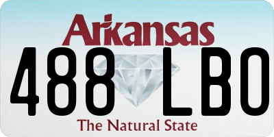 AR license plate 488LBO
