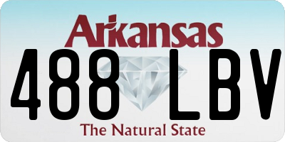 AR license plate 488LBV
