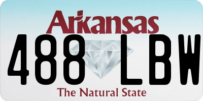 AR license plate 488LBW