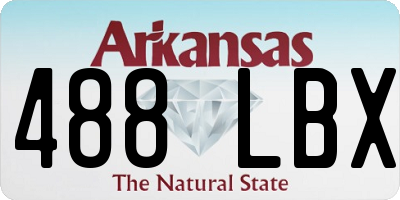 AR license plate 488LBX